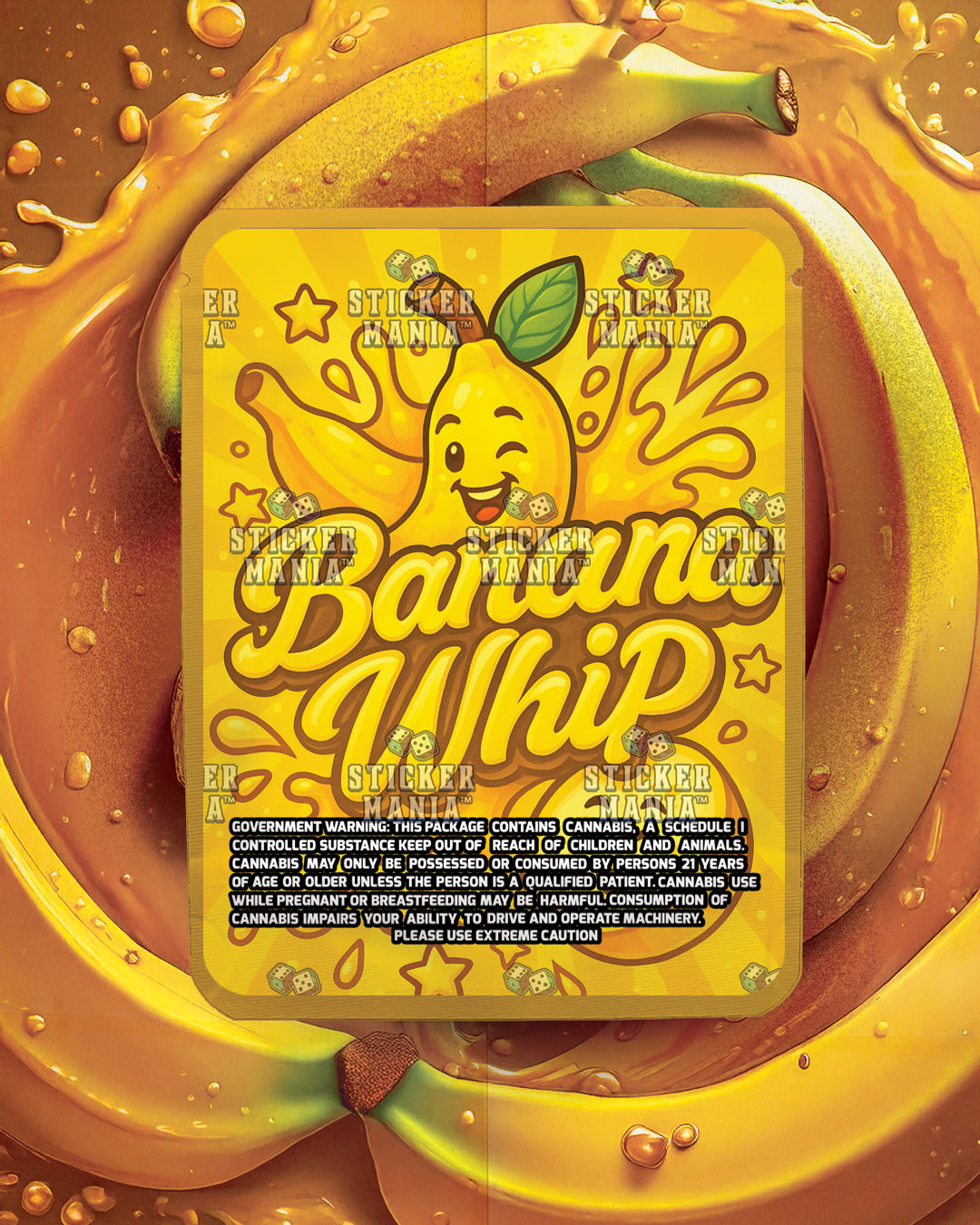 Banana Whip | Pre-Made Sticker Bag | 3.5g