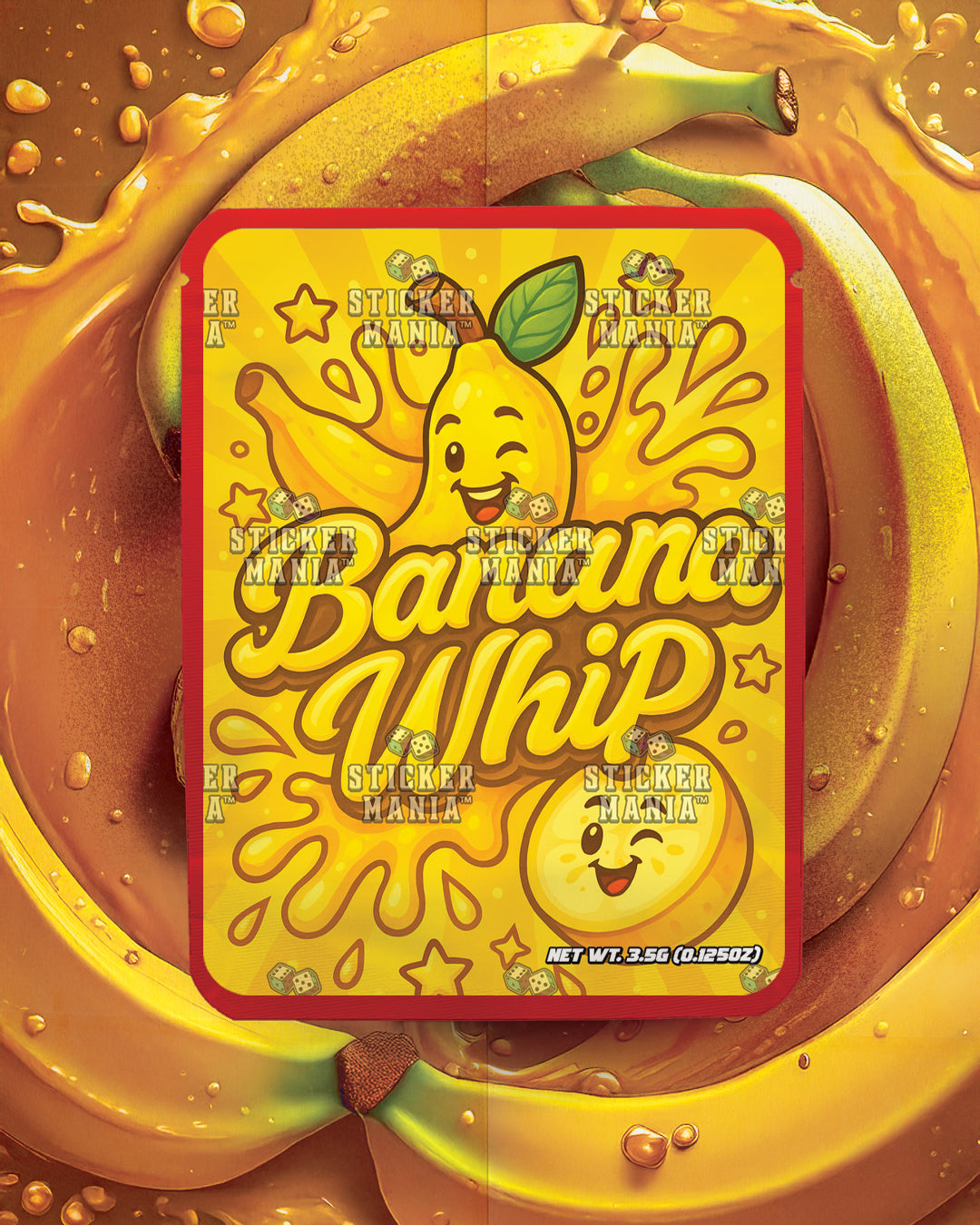 Banana Whip | Pre-Made Sticker Bag | 3.5g