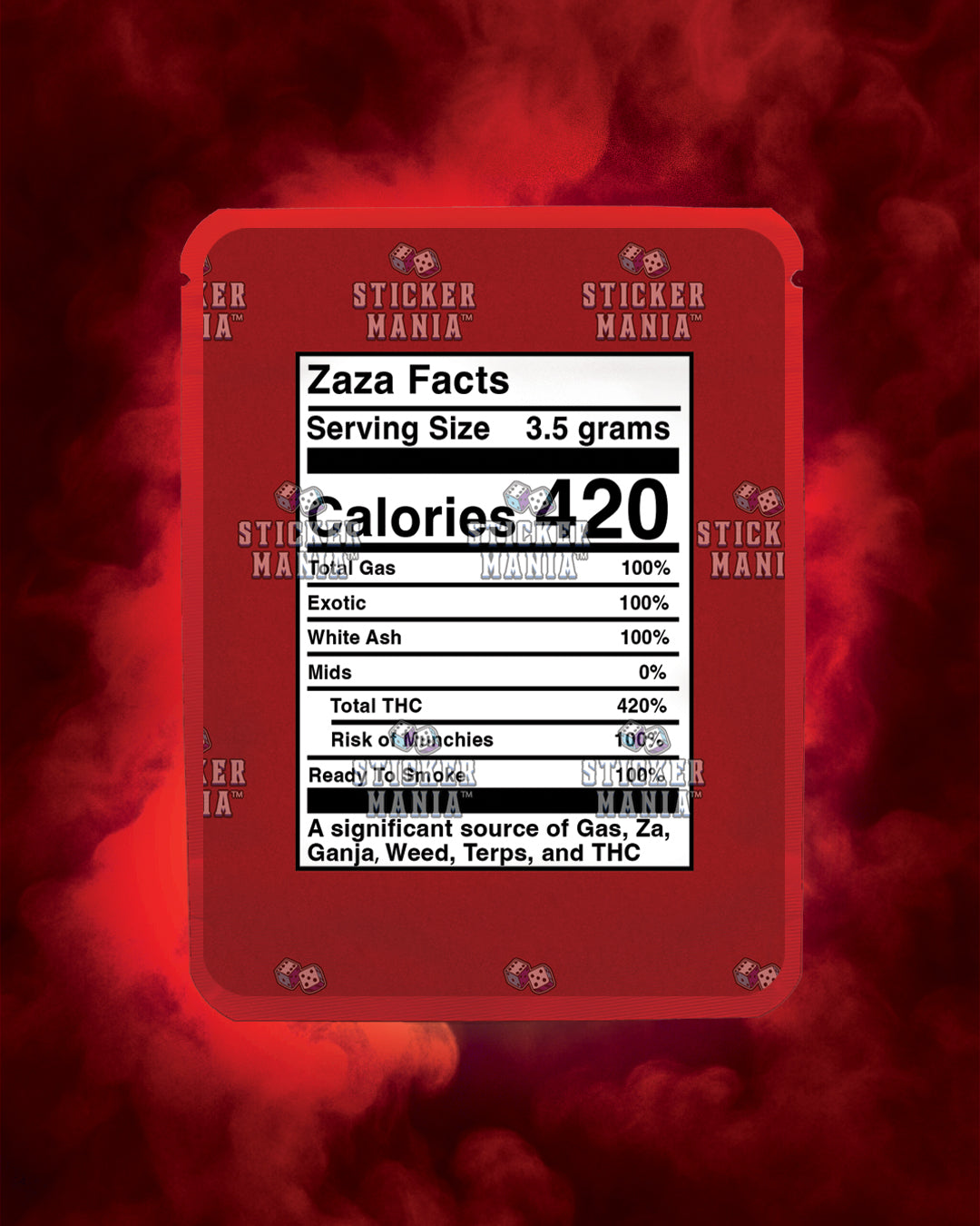 Big Zaza Black Cherry | Pre-Made Sticker Bag | 3.5g