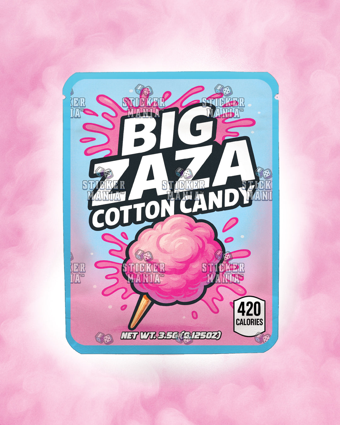 Big Zaza Cotton Candy | Pre-Made Sticker Bag | 3.5g