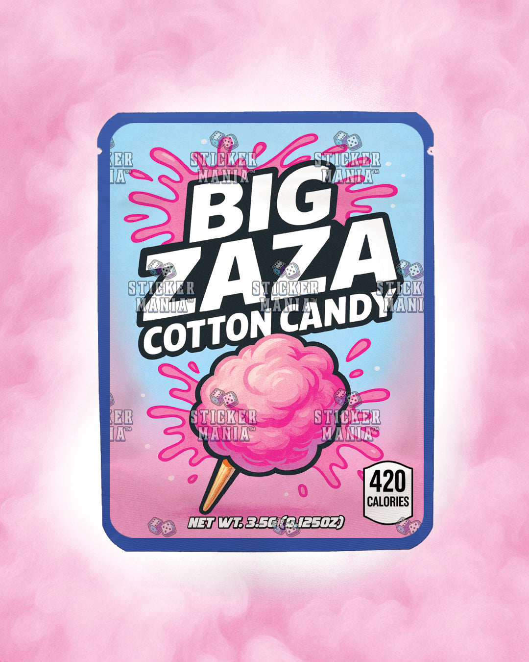 Big Zaza Cotton Candy | Pre-Made Sticker Bag | 3.5g