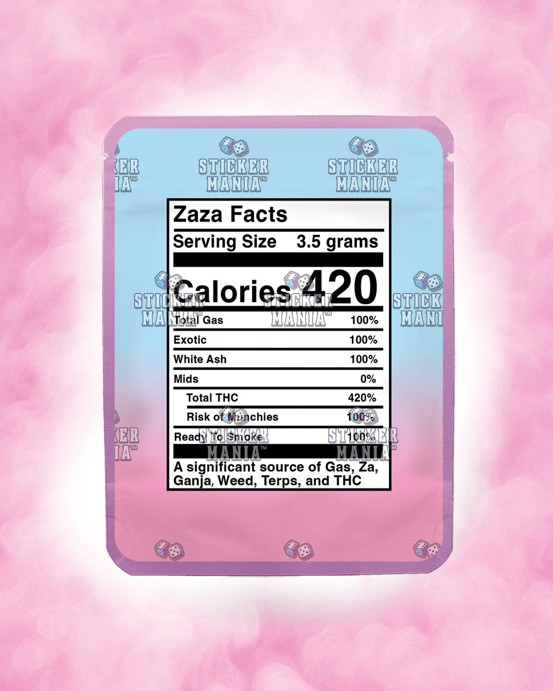 Big Zaza Cotton Candy | Pre-Made Sticker Bag | 3.5g