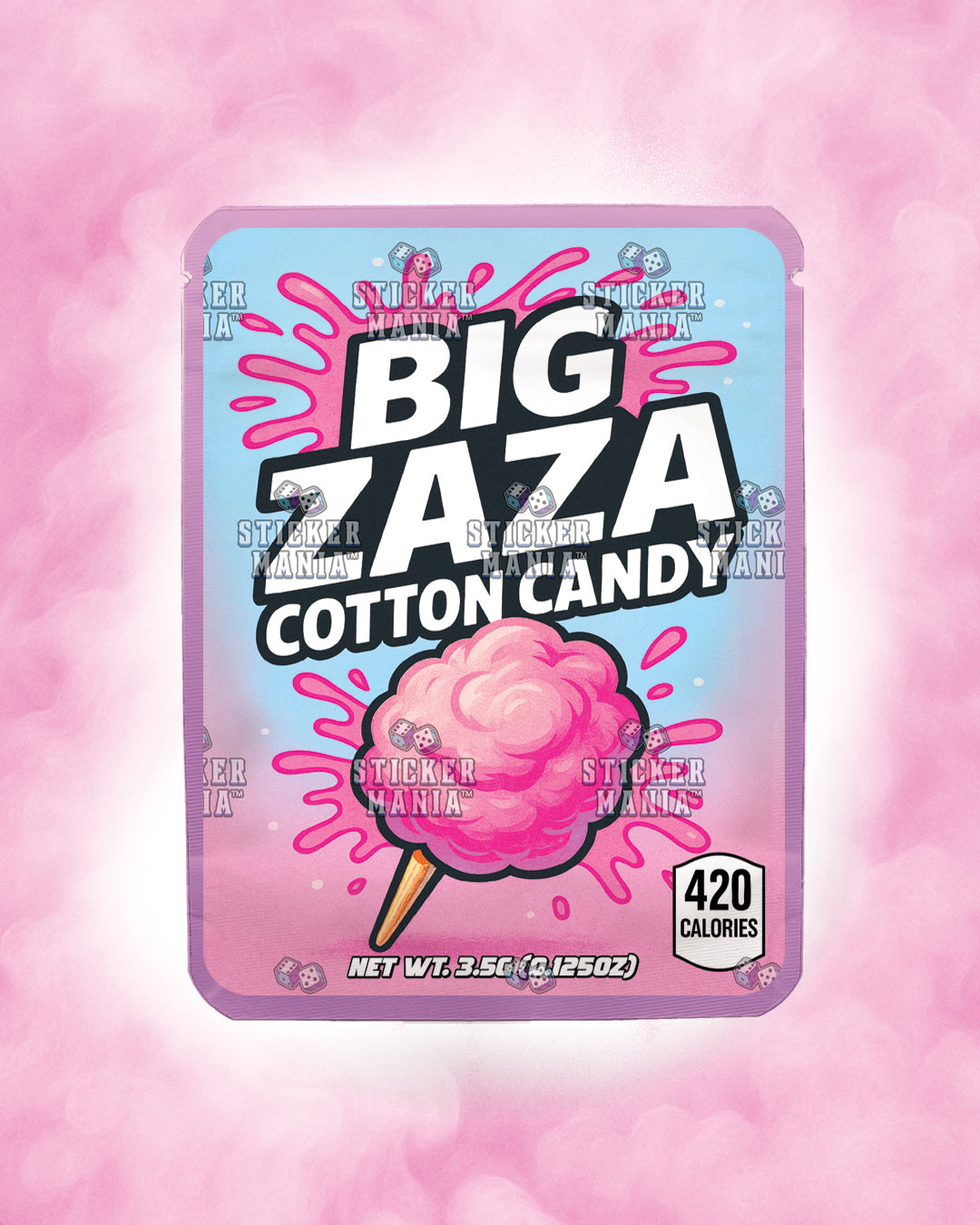 Big Zaza Cotton Candy | Pre-Made Sticker Bag | 3.5g
