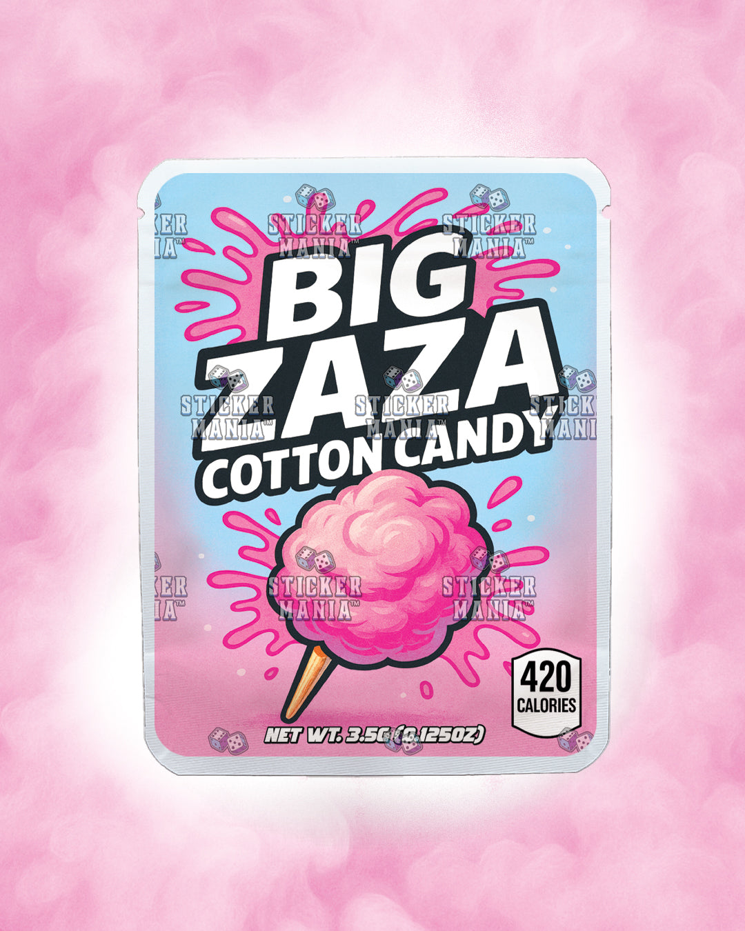 Big Zaza Cotton Candy | Pre-Made Sticker Bag | 3.5g