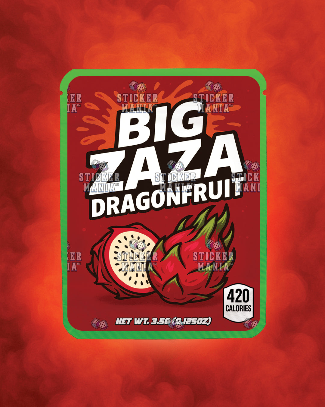Big Zaza Dragon Fruit | Pre-Made Sticker Bag | 3.5g