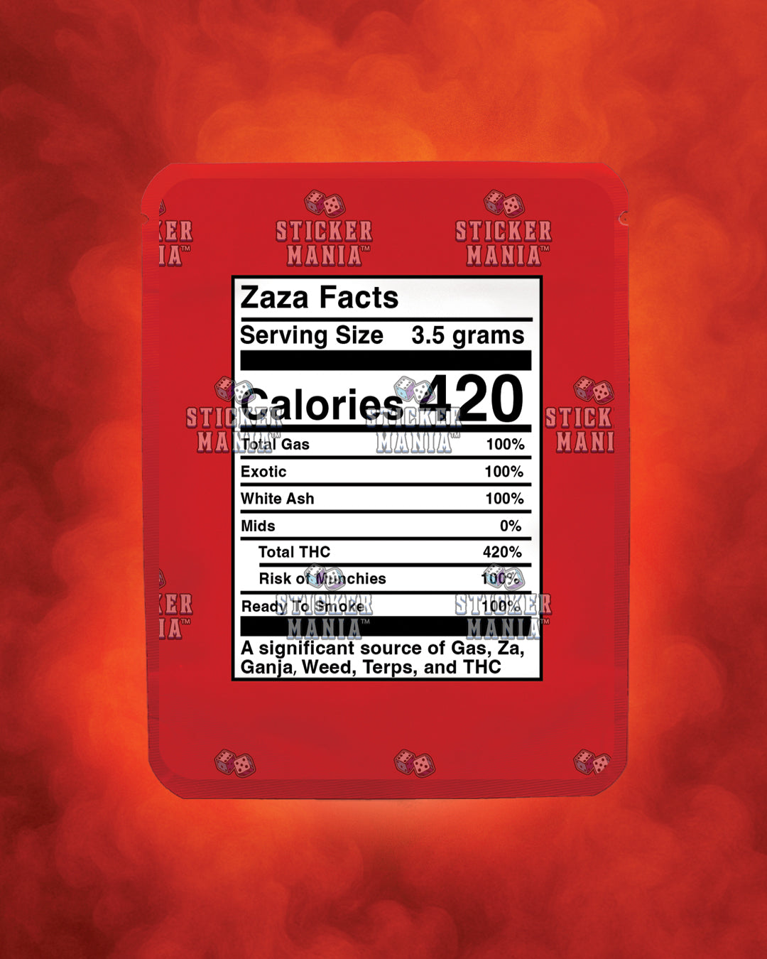 Big Zaza Dragon Fruit | Pre-Made Sticker Bag | 3.5g