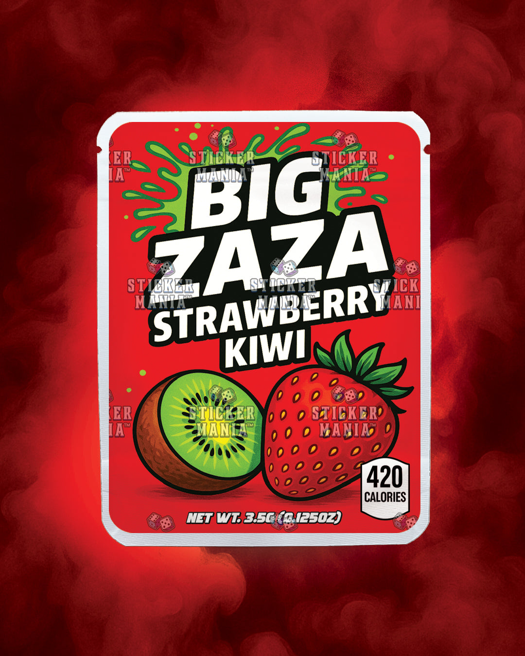 Big Zaza Strawberry Kiwi | Pre-Made Sticker Bag | 3.5g