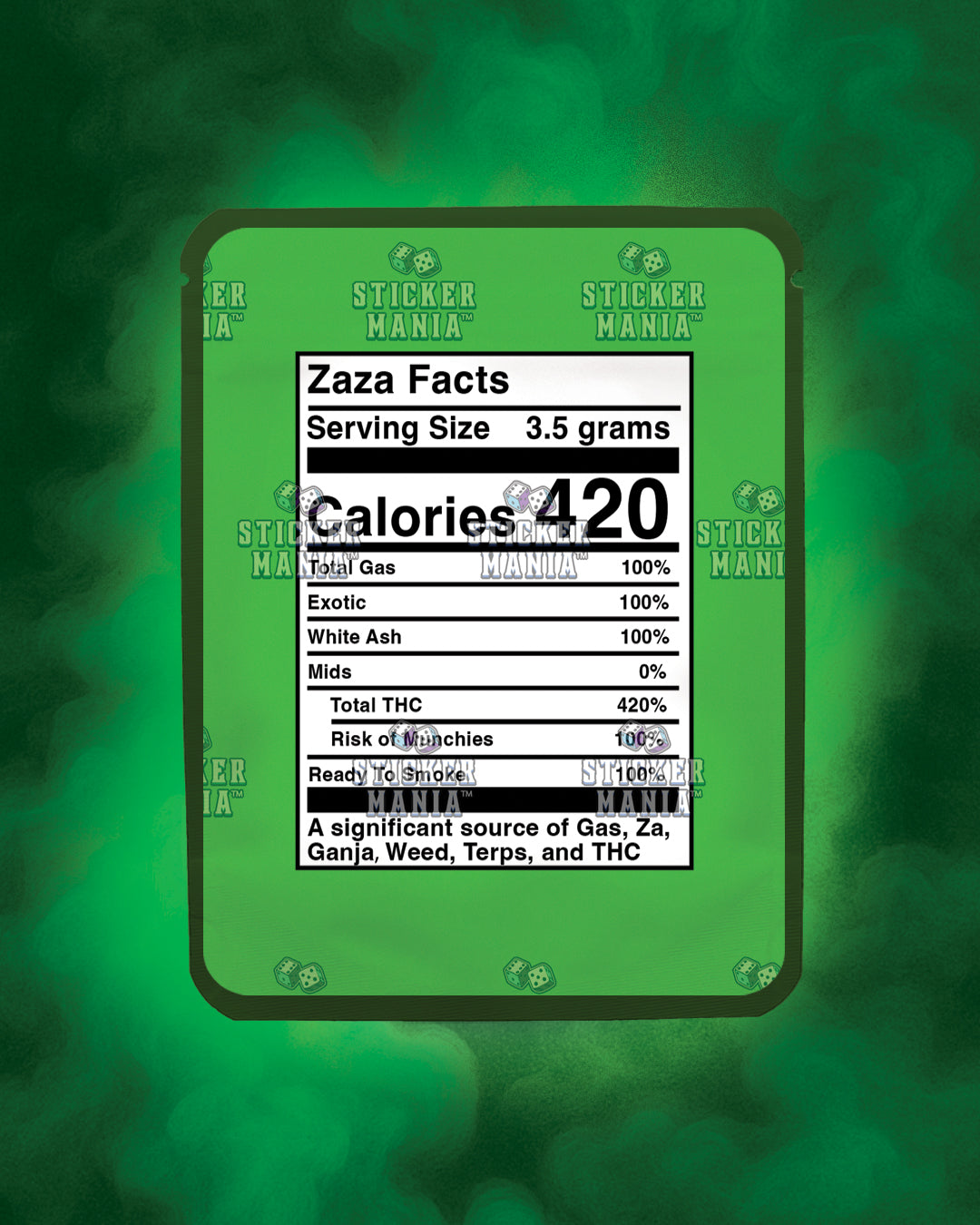 Big Zaza Watermelon | Pre-Made Sticker Bag | 3.5g