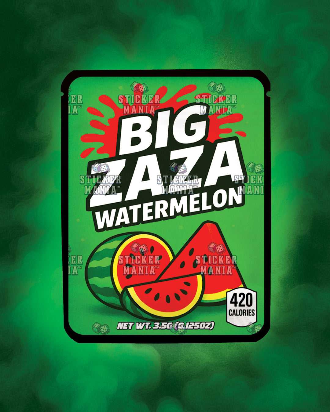 Big Zaza Watermelon | Pre-Made Sticker Bag | 3.5g