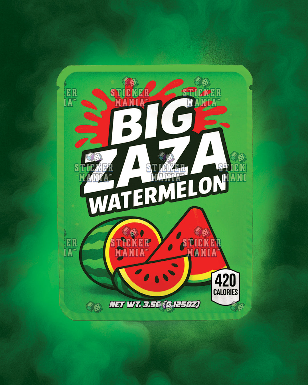 Big Zaza Watermelon | Pre-Made Sticker Bag | 3.5g