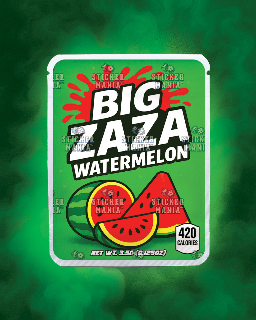 Big Zaza Watermelon | Pre-Made Sticker Bag | 3.5g