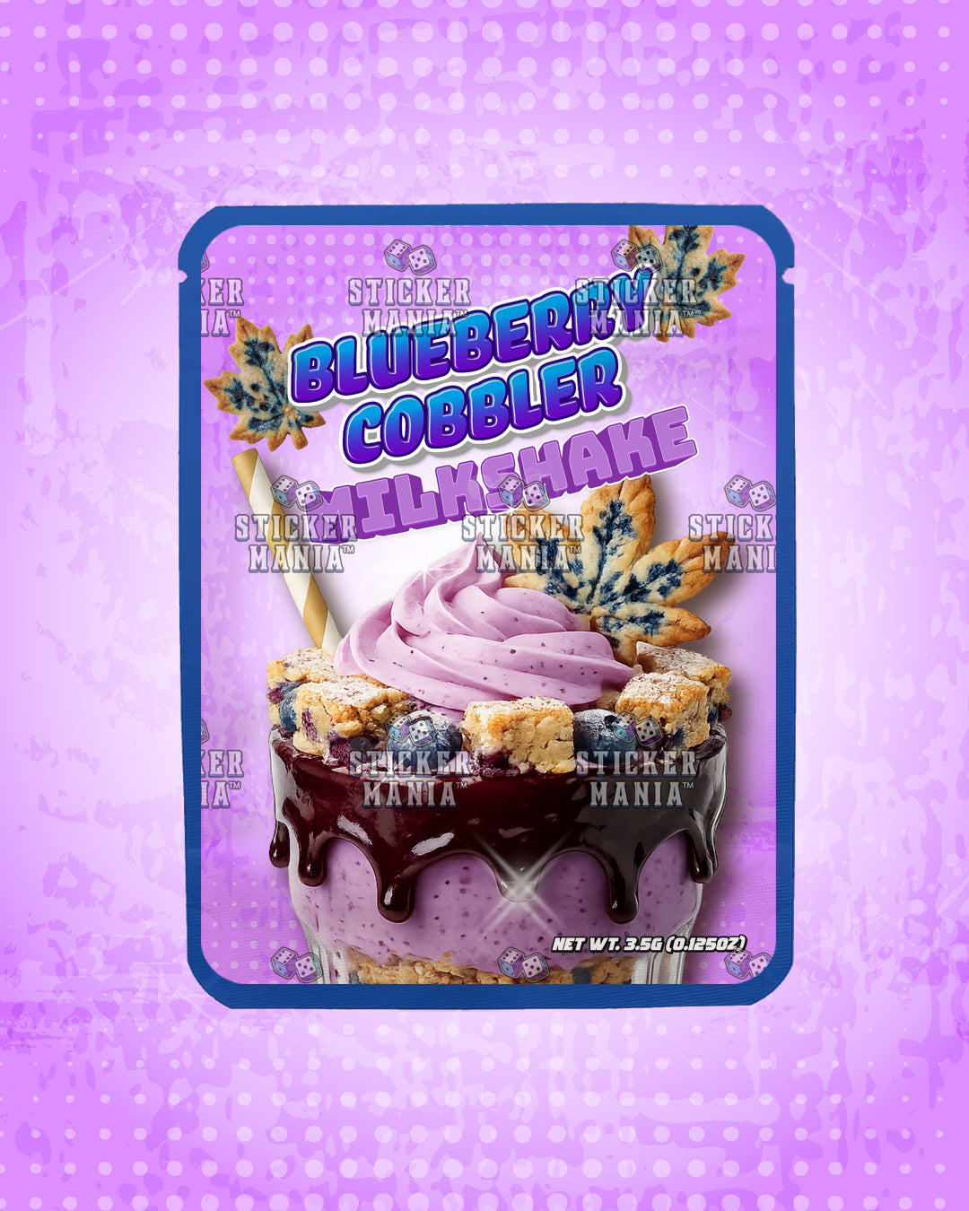 Milkshake Blueberry Cobbler | Pre-Made Sticker Bag | 3.5g