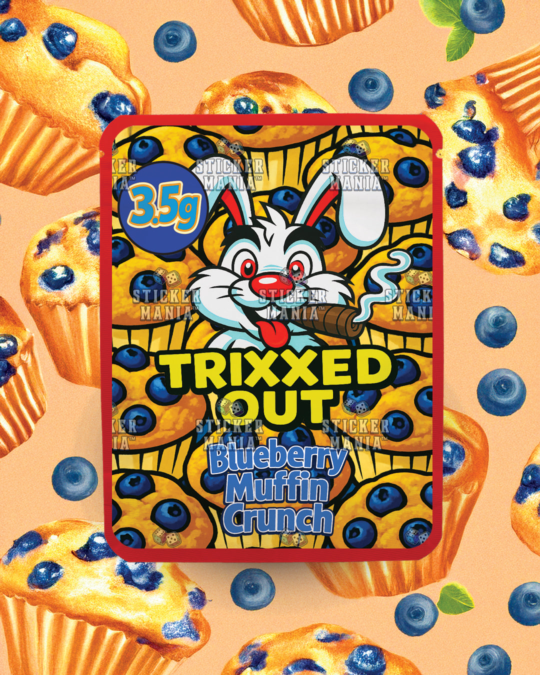 Trixxed Out - Blueberry Muffin Crunch | Pre-Made Sticker Bag | 3.5g