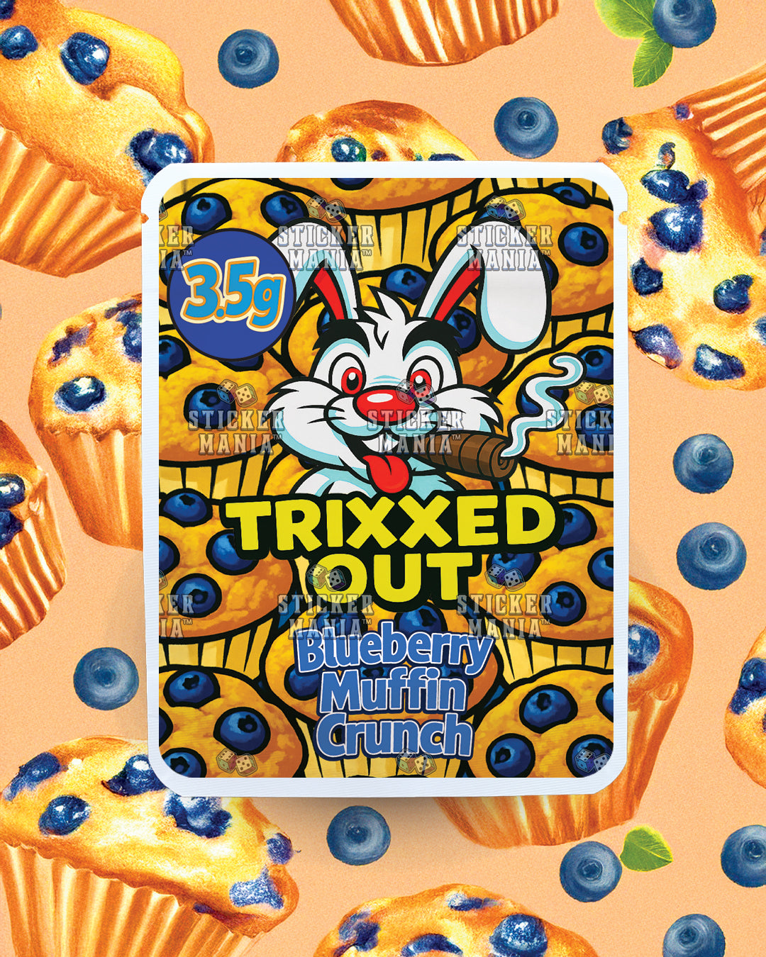 Trixxed Out - Blueberry Muffin Crunch | Pre-Made Sticker Bag | 3.5g