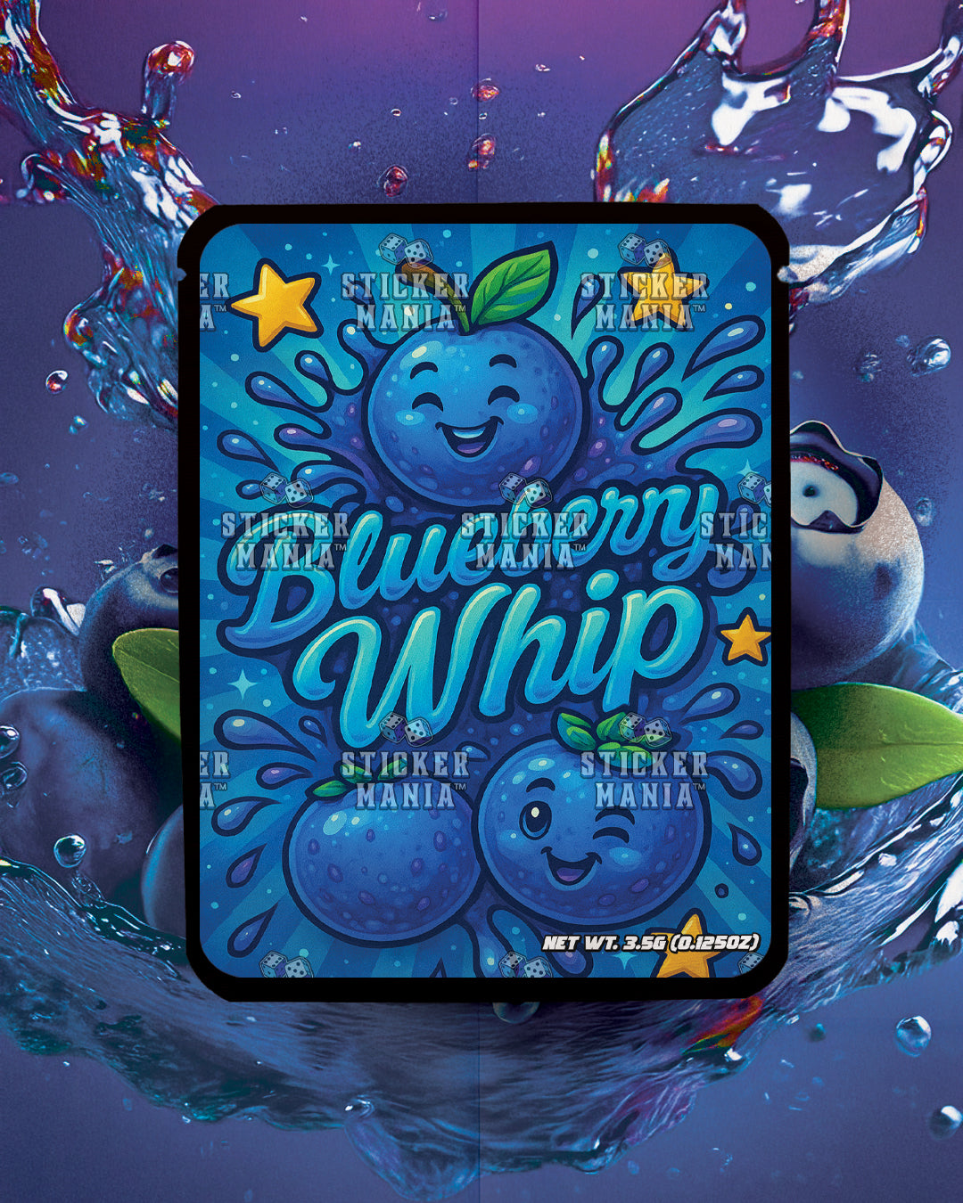 Blueberry Whip | Pre-Made Sticker Bag | 3.5g