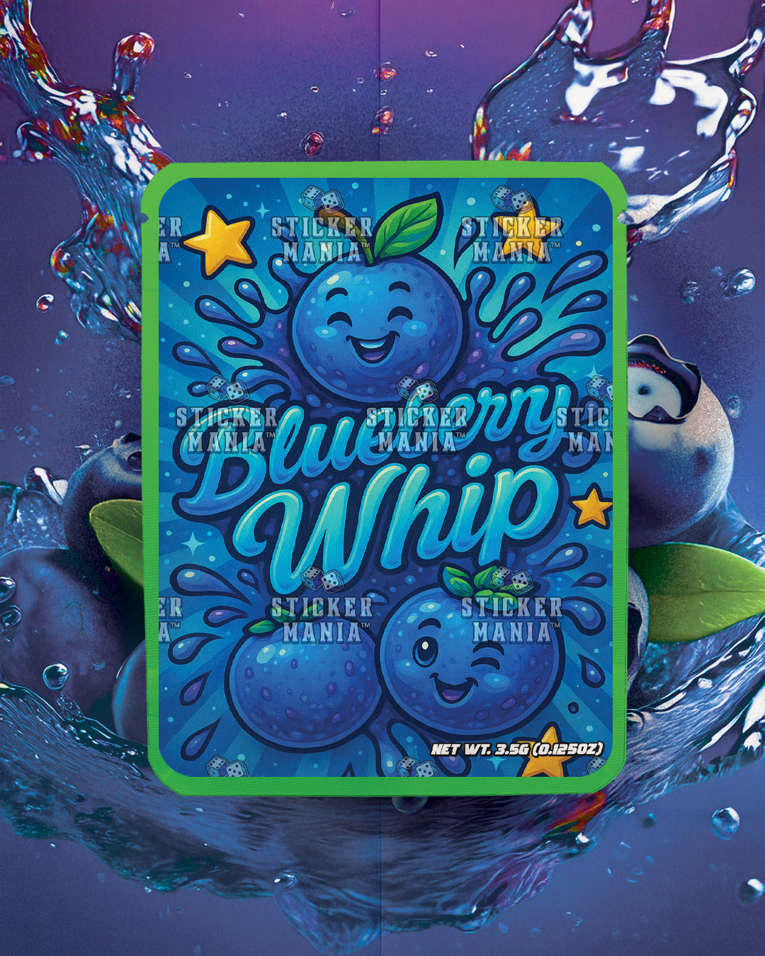 Blueberry Whip | Pre-Made Sticker Bag | 3.5g