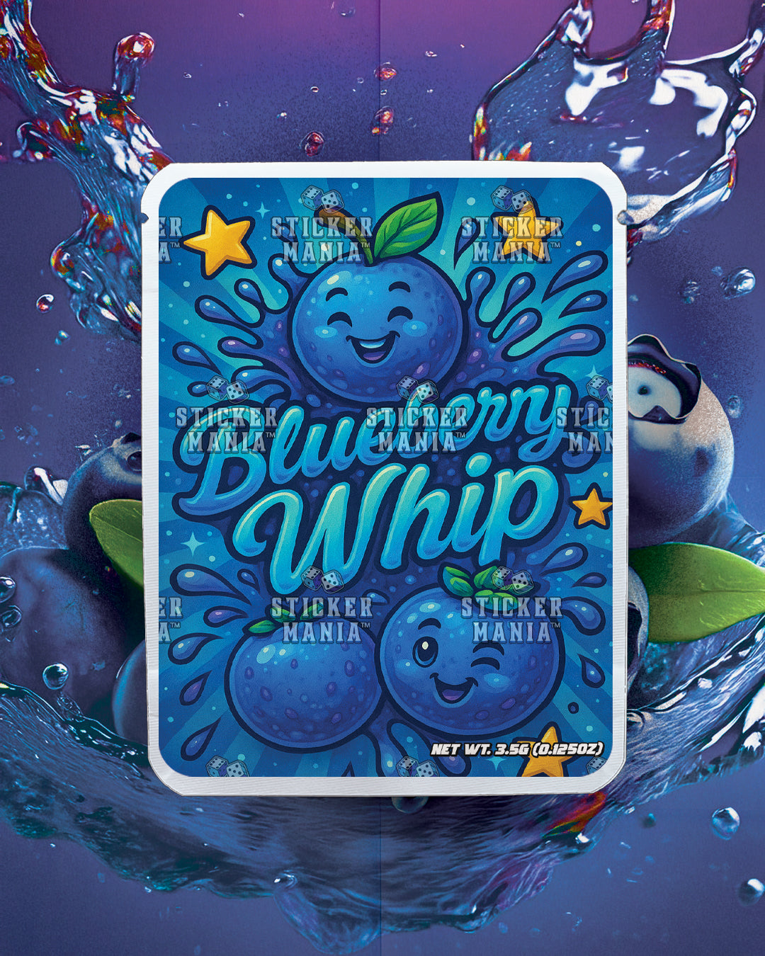 Blueberry Whip | Pre-Made Sticker Bag | 3.5g
