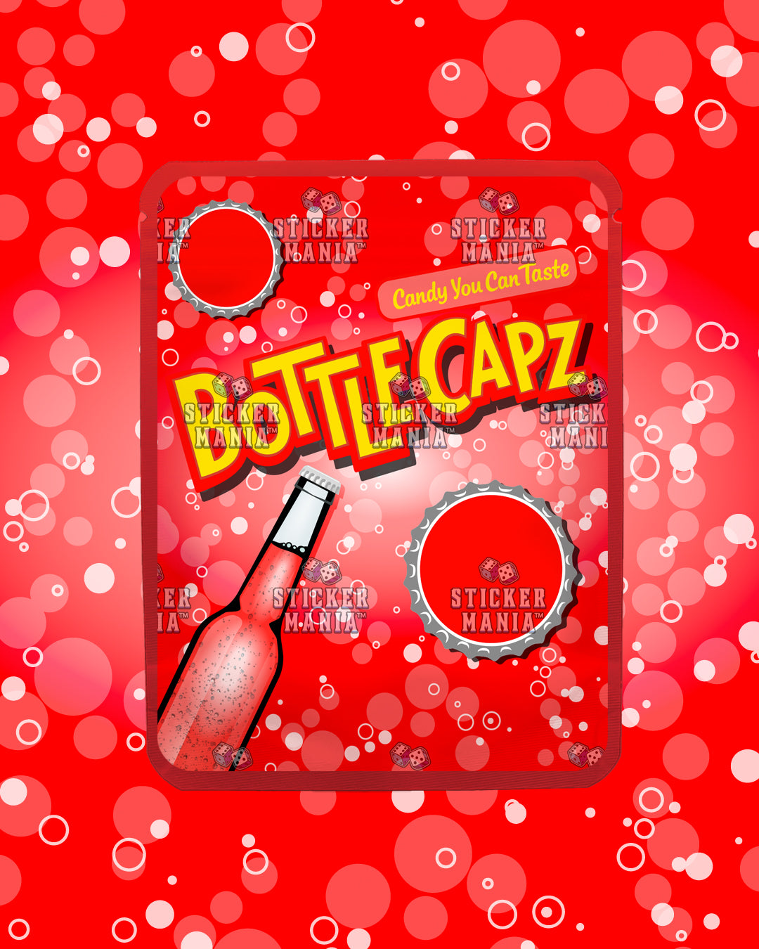 Bottle Capz Watermelon | Pre-Made Sticker Bag | 3.5g