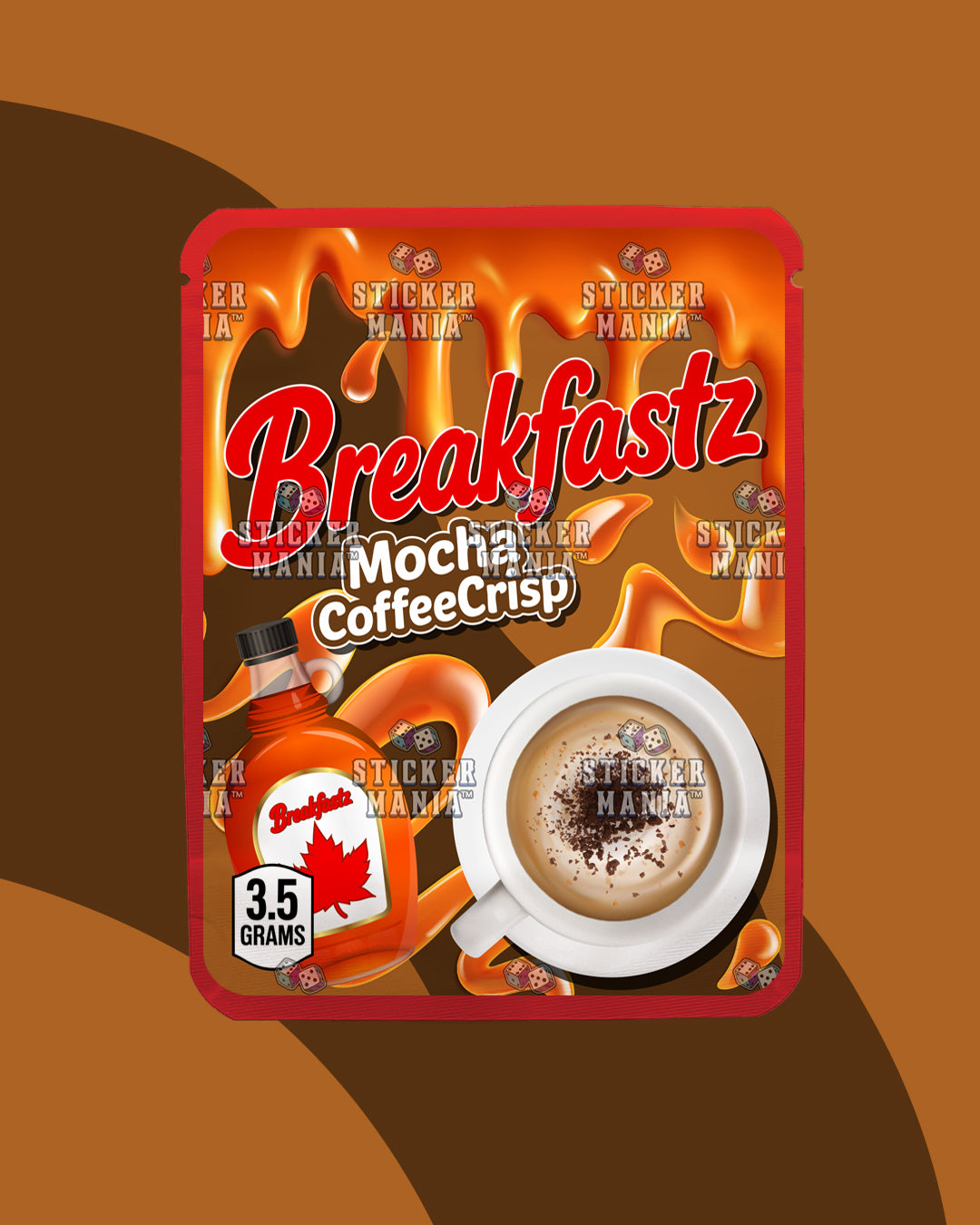 Breakfastz Mocha Coffee Crisp | Pre-Made Sticker Bag | 3.5g