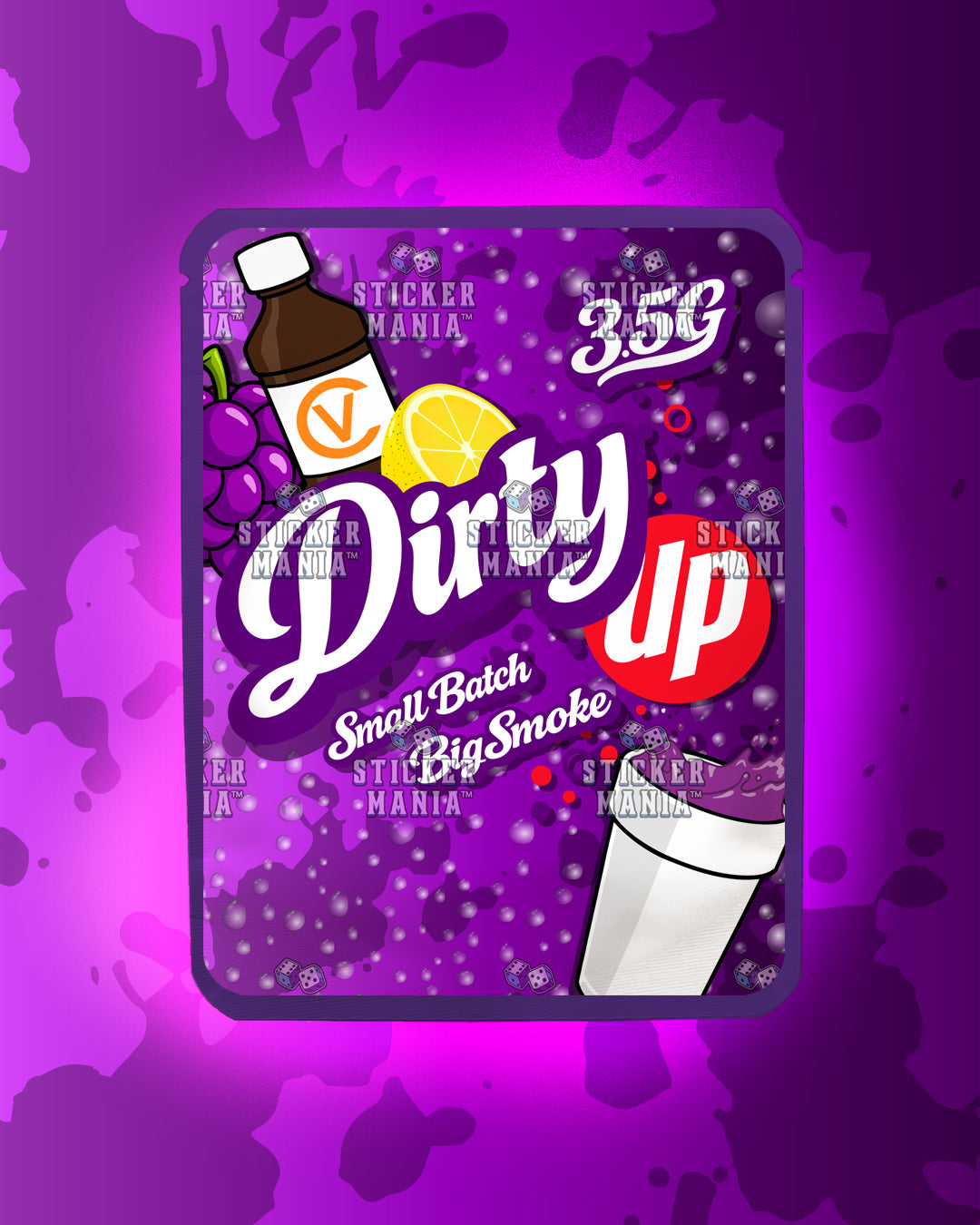 Dirty Up | Pre-Made Sticker Bag | 3.5g