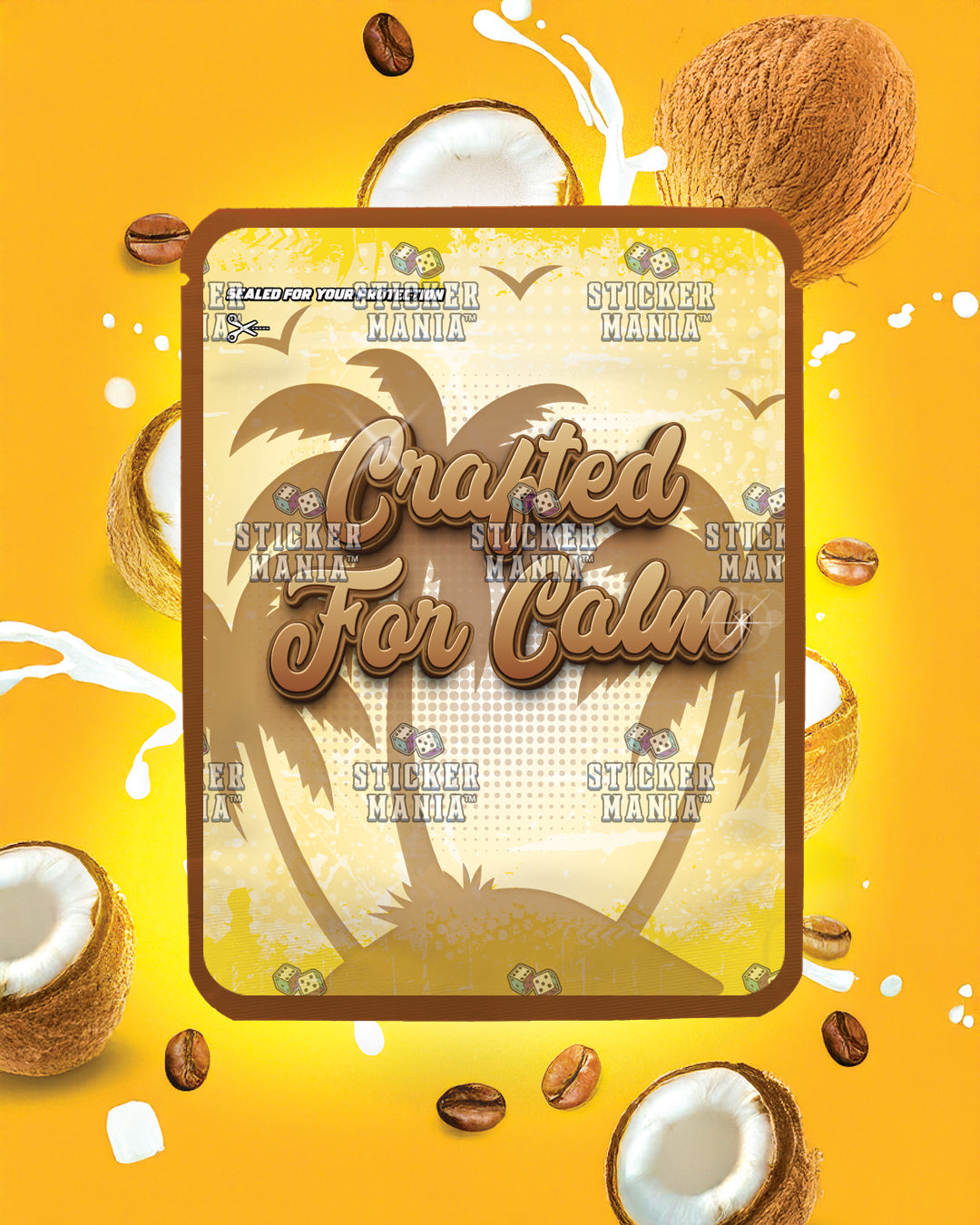 Coconut Coffee | Pre-Made Sticker Bag | 3.5g