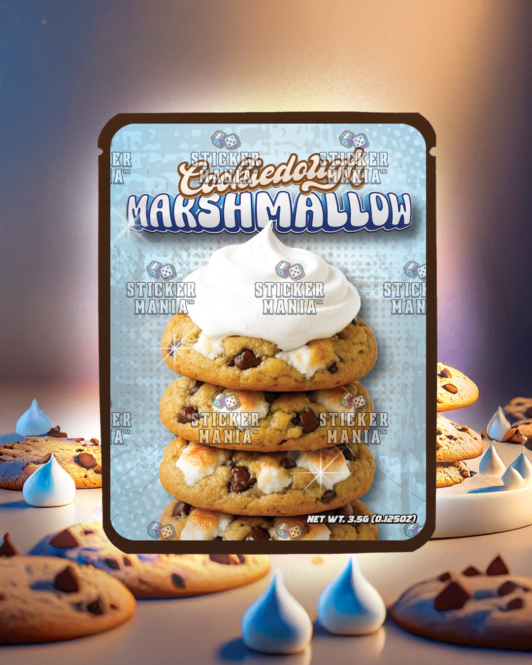 Cookie Dough Marshmallow | Pre-Made Sticker Bag | 3.5g