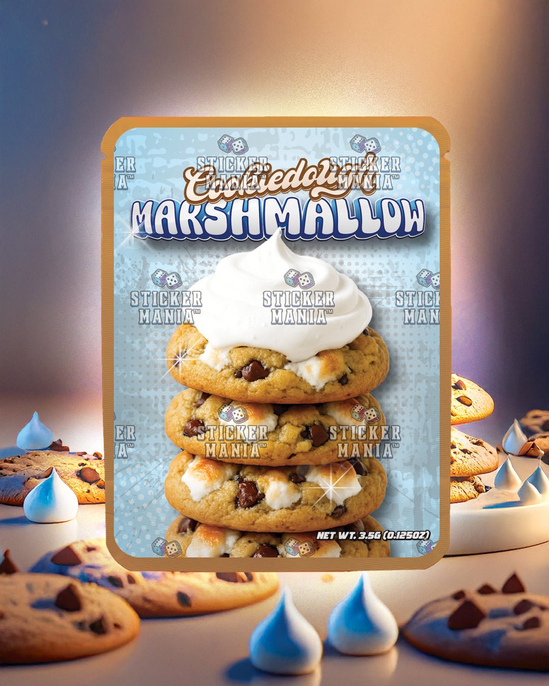 Cookie Dough Marshmallow | Pre-Made Sticker Bag | 3.5g