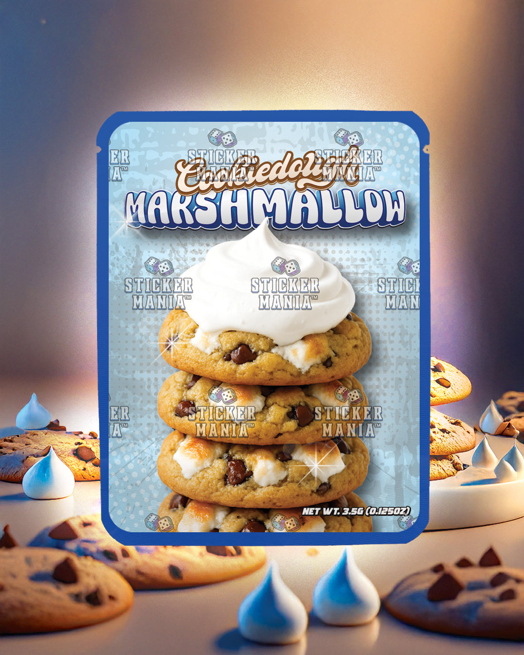 Cookie Dough Marshmallow | Pre-Made Sticker Bag | 3.5g