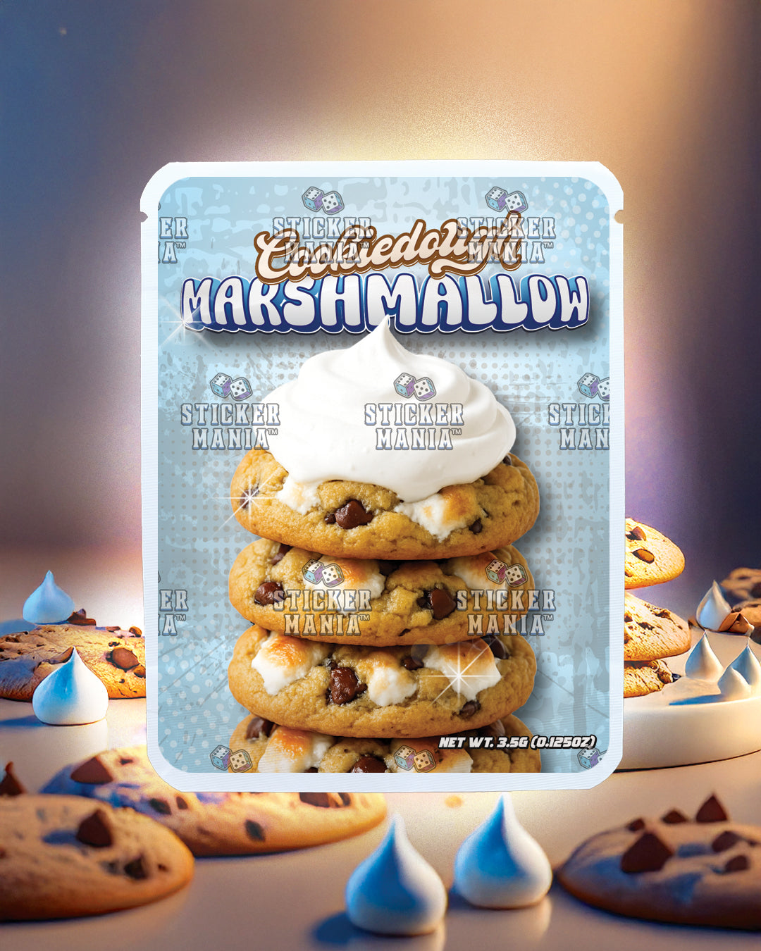 Cookie Dough Marshmallow | Pre-Made Sticker Bag | 3.5g