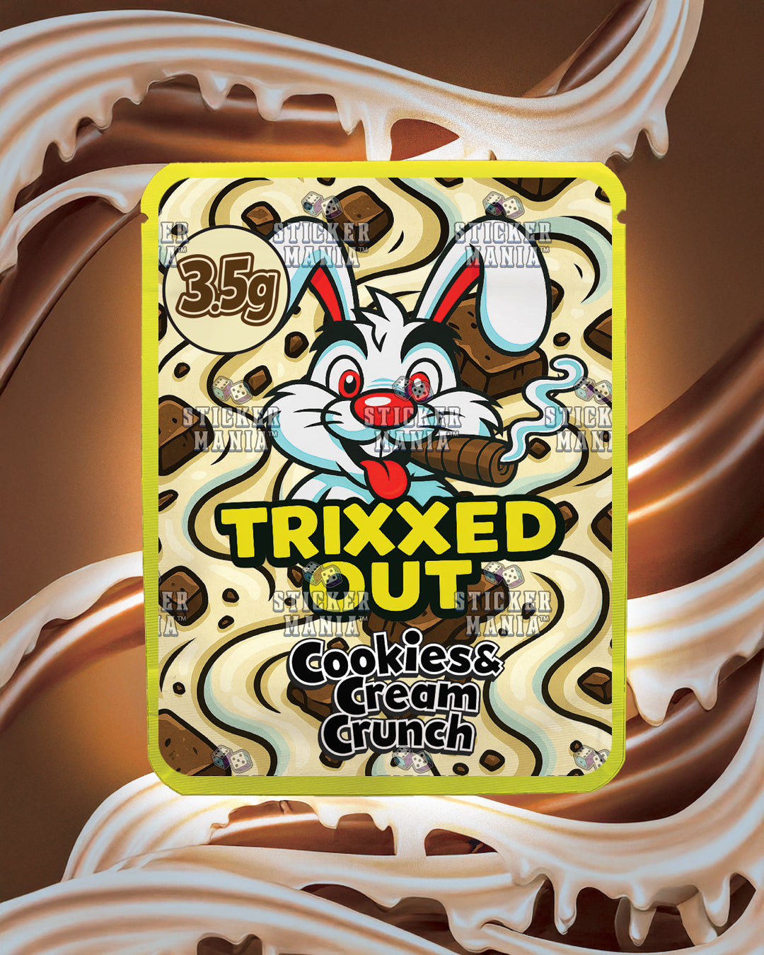 Trixxed Out - Cookies & Cream Crunch | Pre-Made Sticker Bag | 3.5g