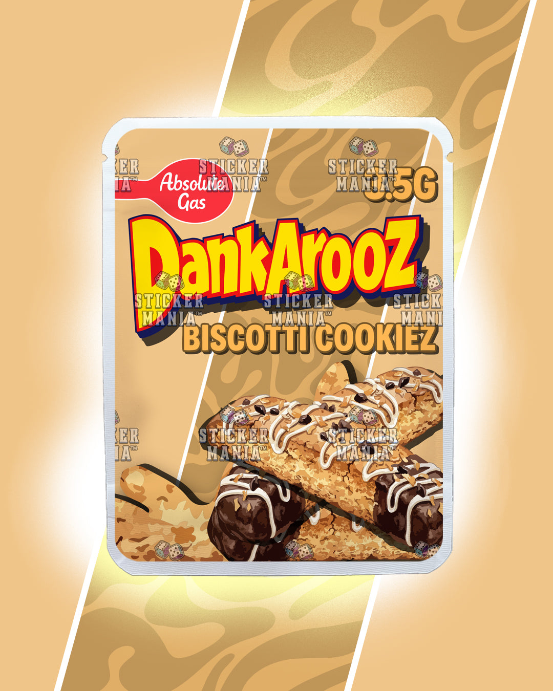 Dankarooz 2.0 Biscotti Cookiez | Pre-Made Sticker Bag | 3.5g