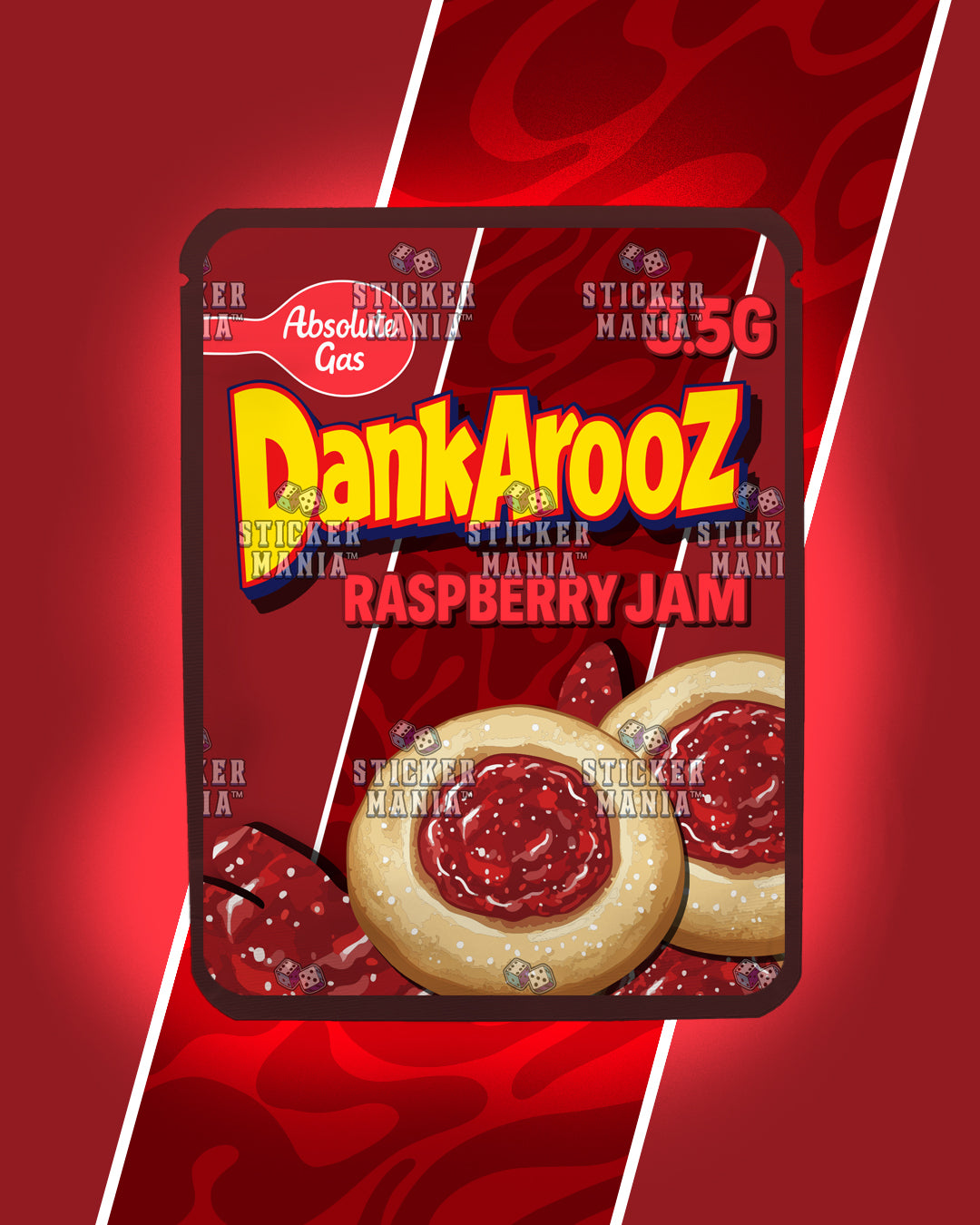 Dankarooz 2.0 Raspberry Jam | Pre-Made Sticker Bag | 3.5g