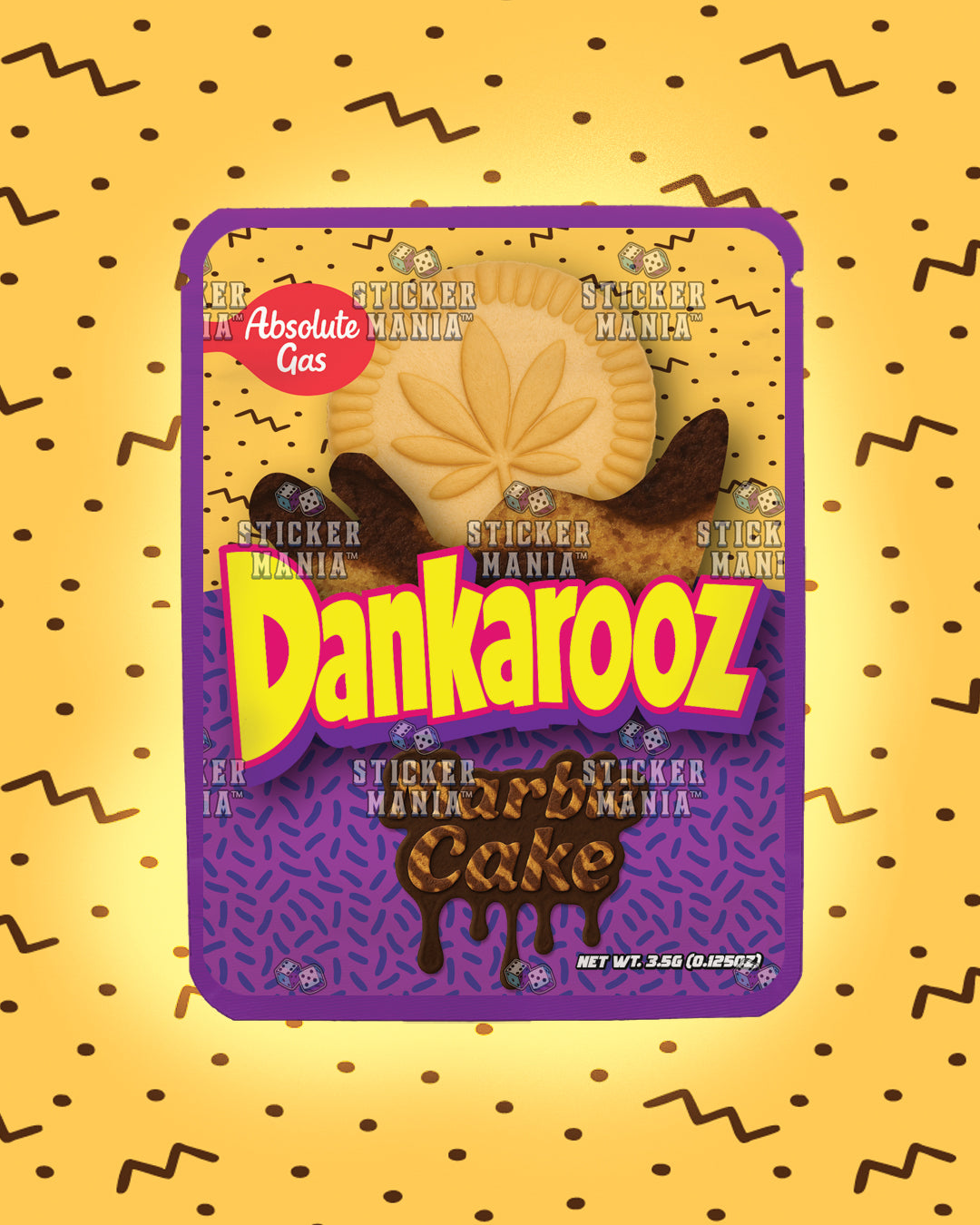 Dankarooz Marble Cake | Pre-Made Sticker Bag | 3.5g