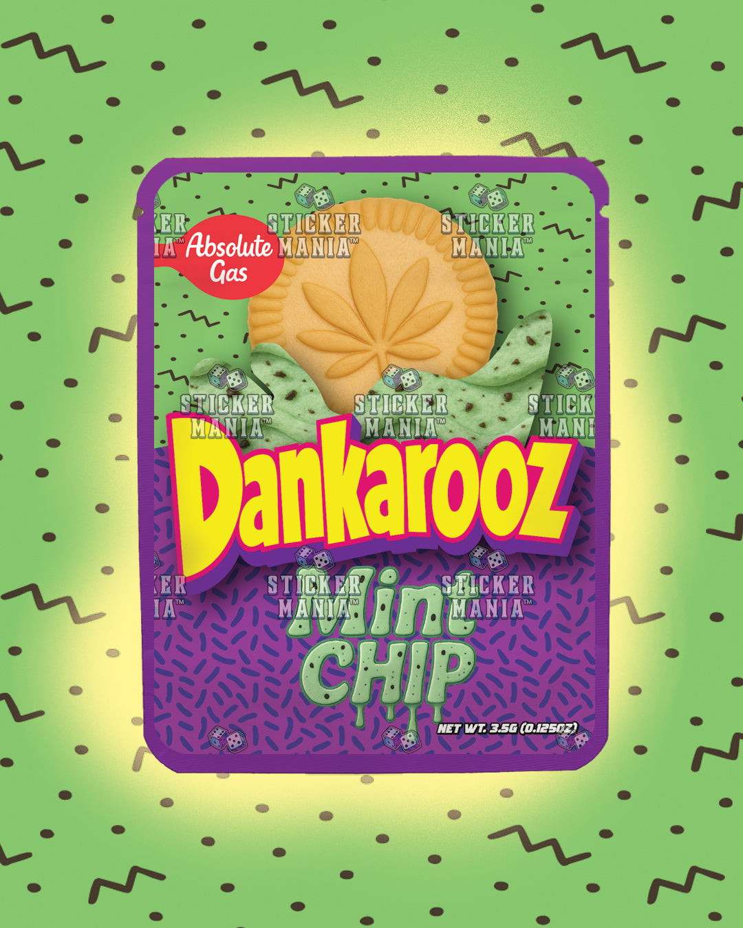 Dankarooz Mich Chip | Pre-Made Sticker Bag | 3.5g