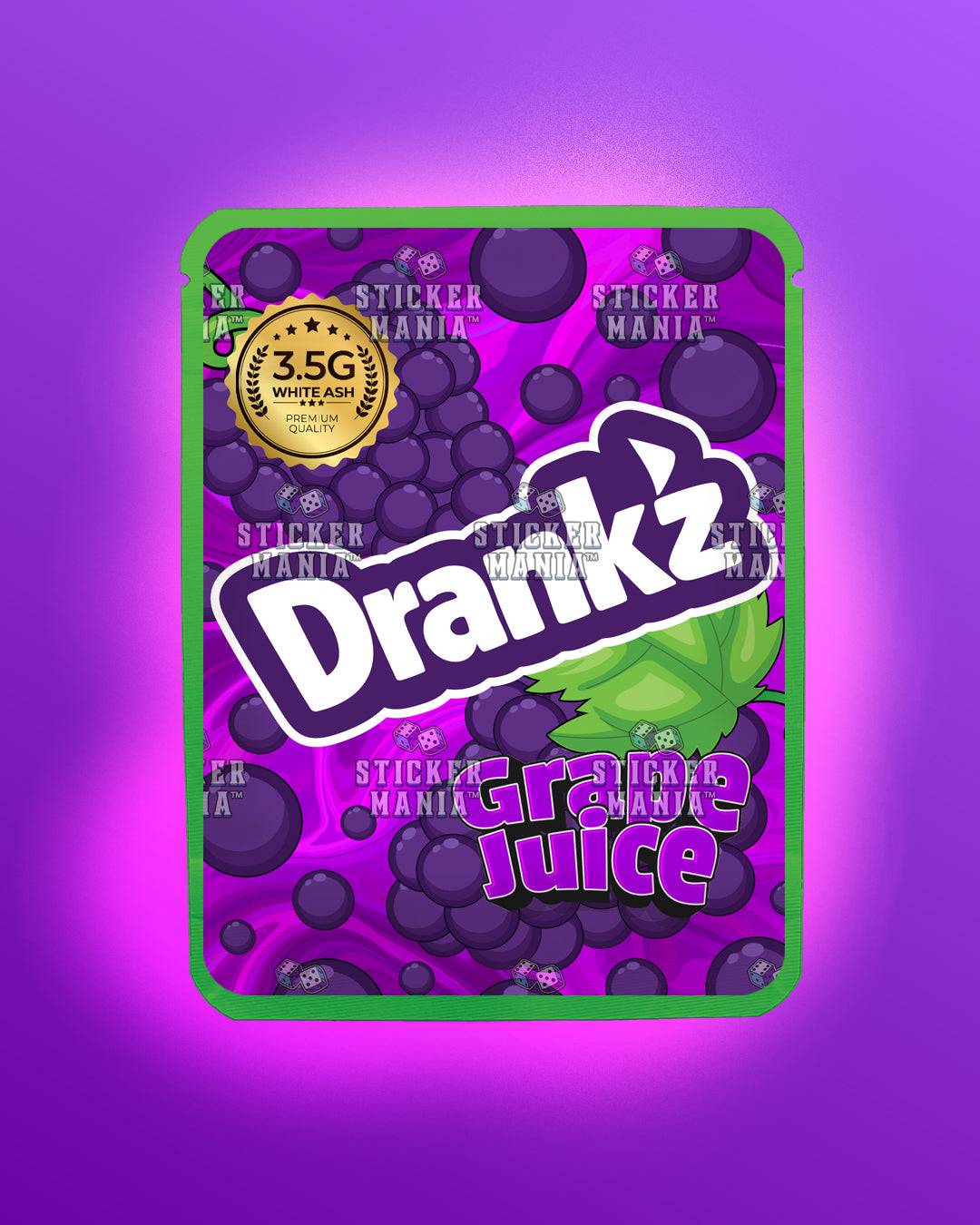 Drankz Grape Juice | Pre-Made Sticker Bag | 3.5g