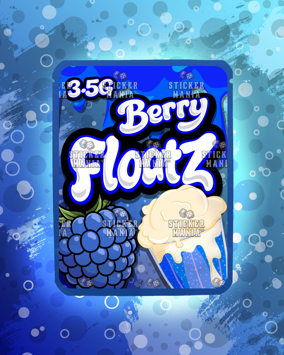 Floatz Berry | Pre-Made Sticker Bag | 3.5g