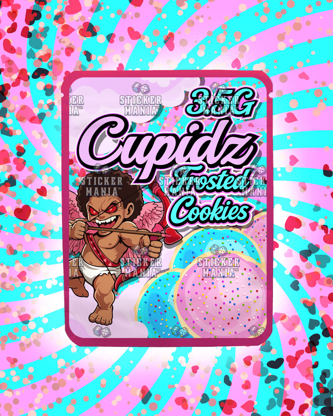 Cupidz Frosted Cookies | Pre-Made Sticker Bag | 3.5g