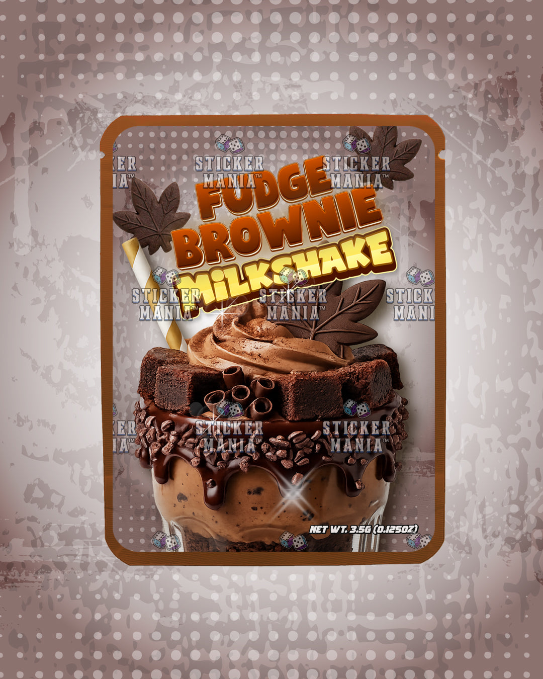 Milkshake Fudge Brownie | Pre-Made Sticker Bag | 3.5g