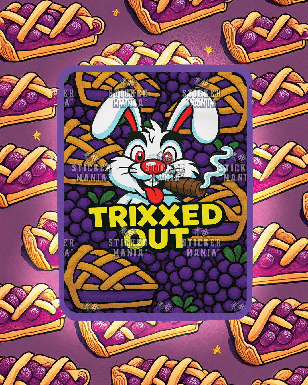 Trixxed Out - Grape Pie Crunch | Pre-Made Sticker Bag | 3.5g