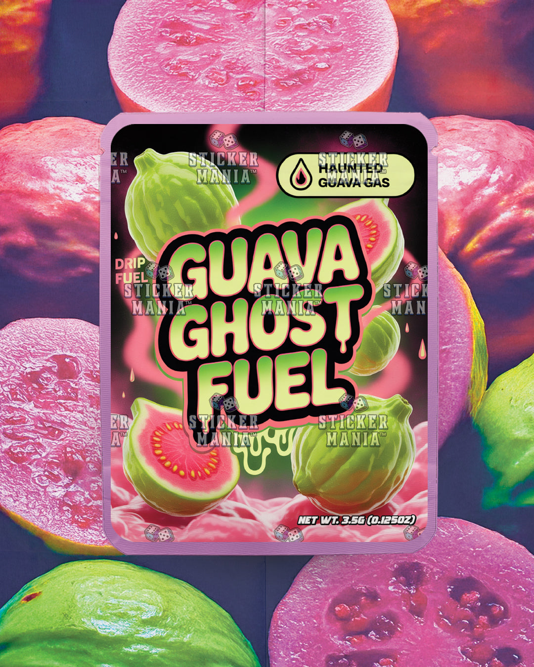 Guava Ghost Fuel | Pre-Made Sticker Bag | 3.5g