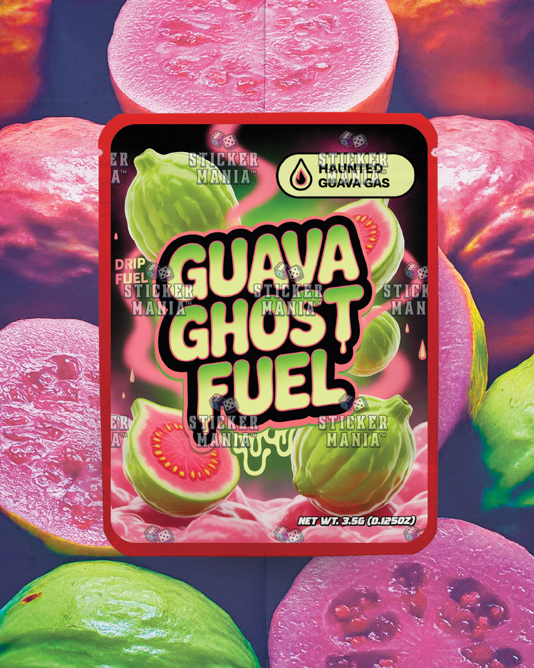 Guava Ghost Fuel | Pre-Made Sticker Bag | 3.5g