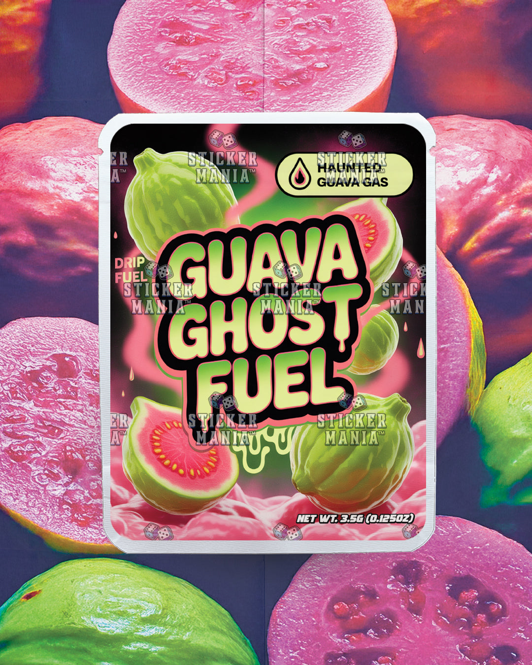 Guava Ghost Fuel | Pre-Made Sticker Bag | 3.5g