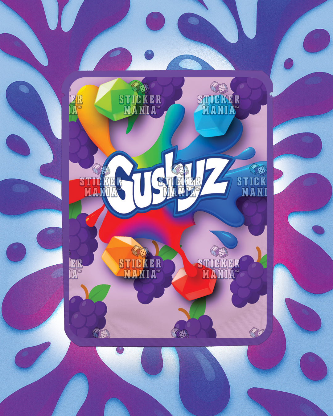 Gushyz Grape Goodness | Pre-Made Sticker Bag | 3.5g