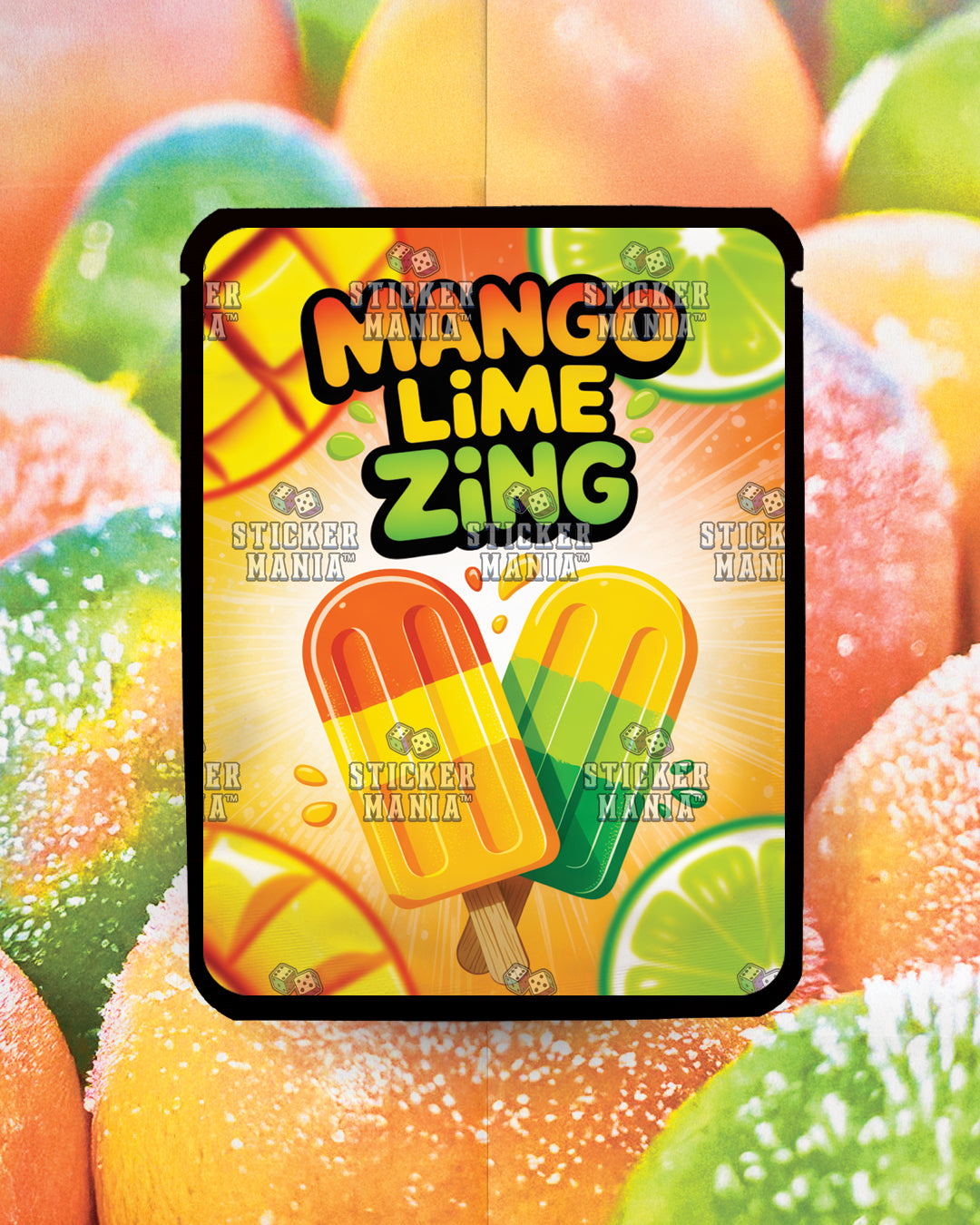 Mango Lime Zing | Pre-Made Sticker Bag | 3.5g