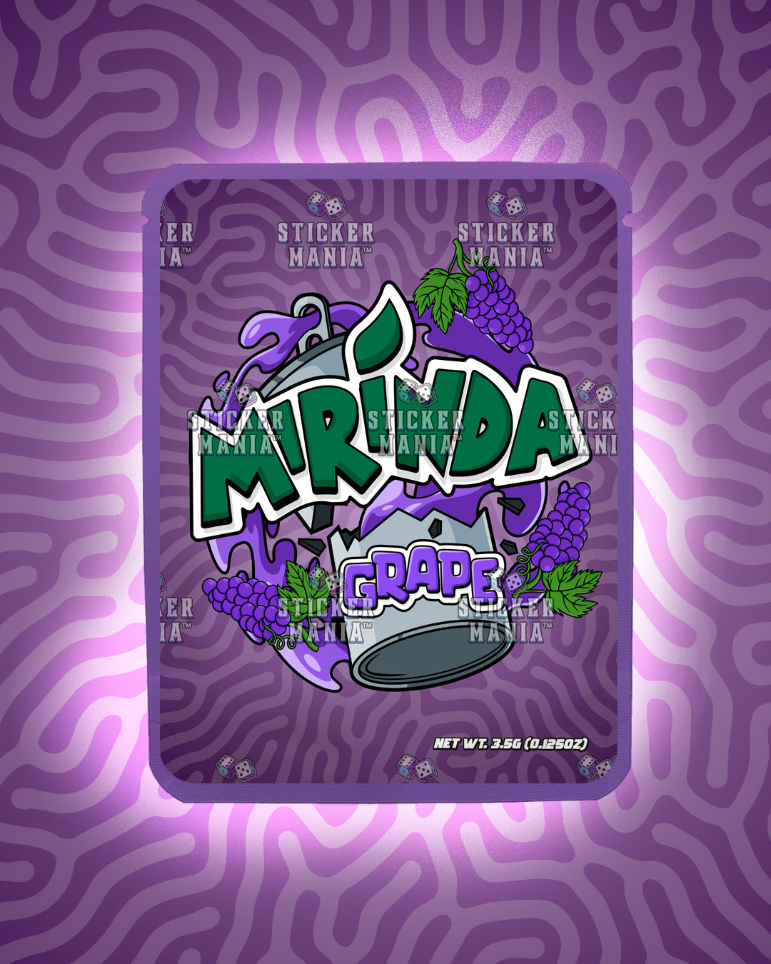 Mirinda Grape | Pre-Made Sticker Bag | 3.5g