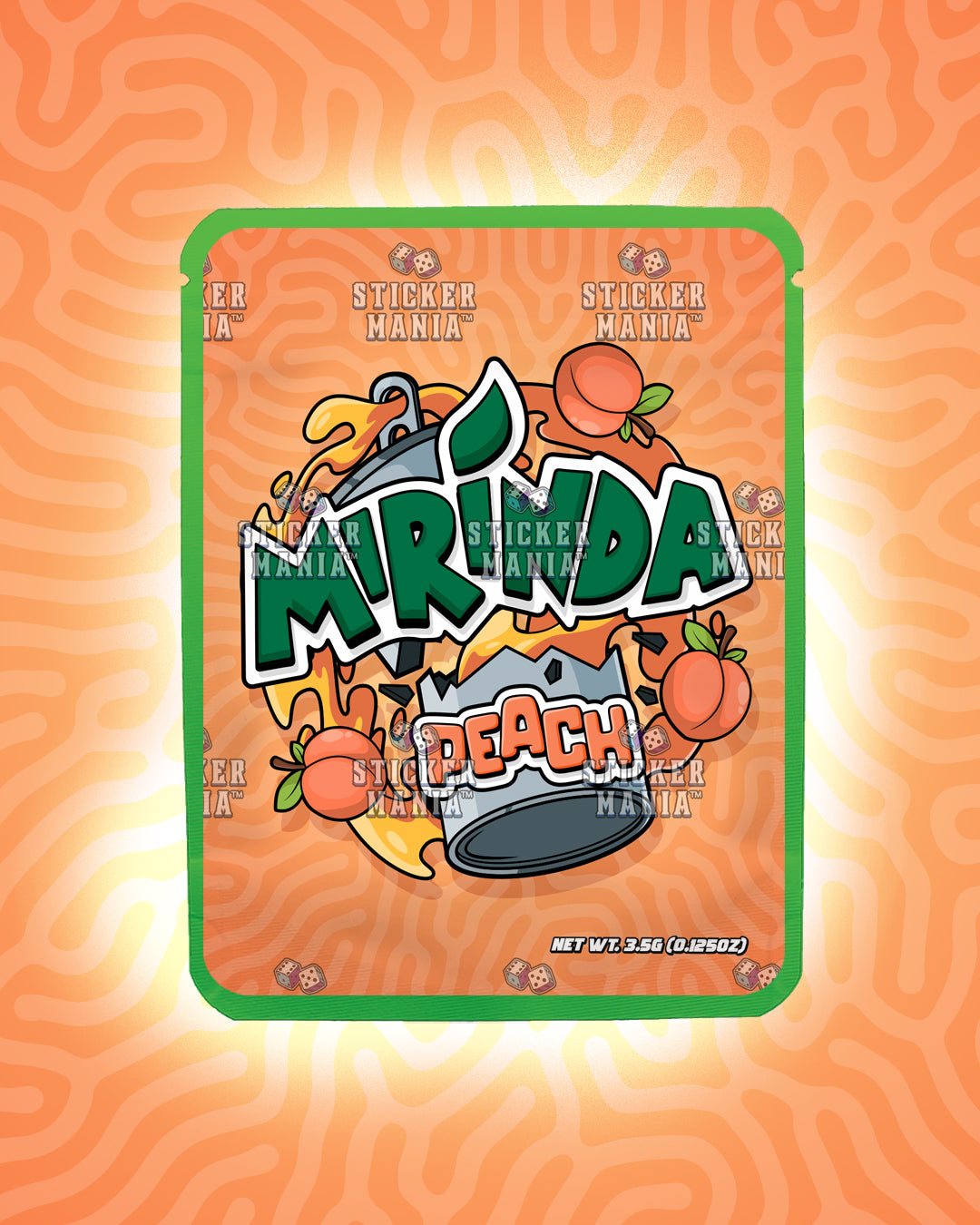 Mirinda Peach | Pre-Made Sticker Bag | 3.5g