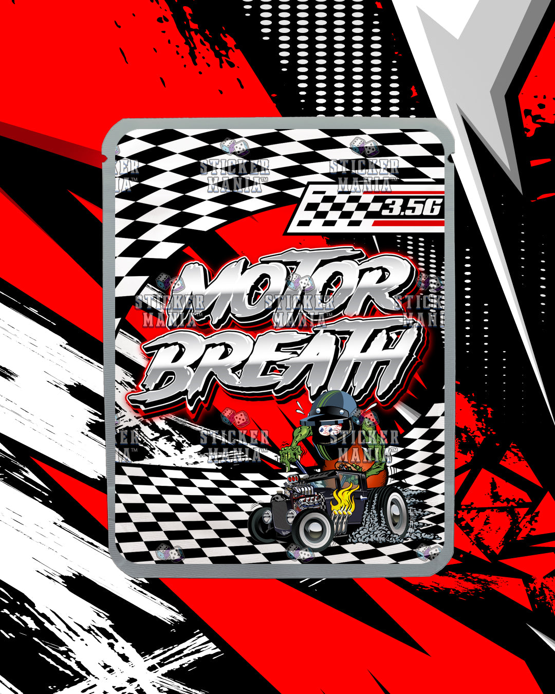 Motor Breath | Pre-Made Sticker Bag | 3.5g