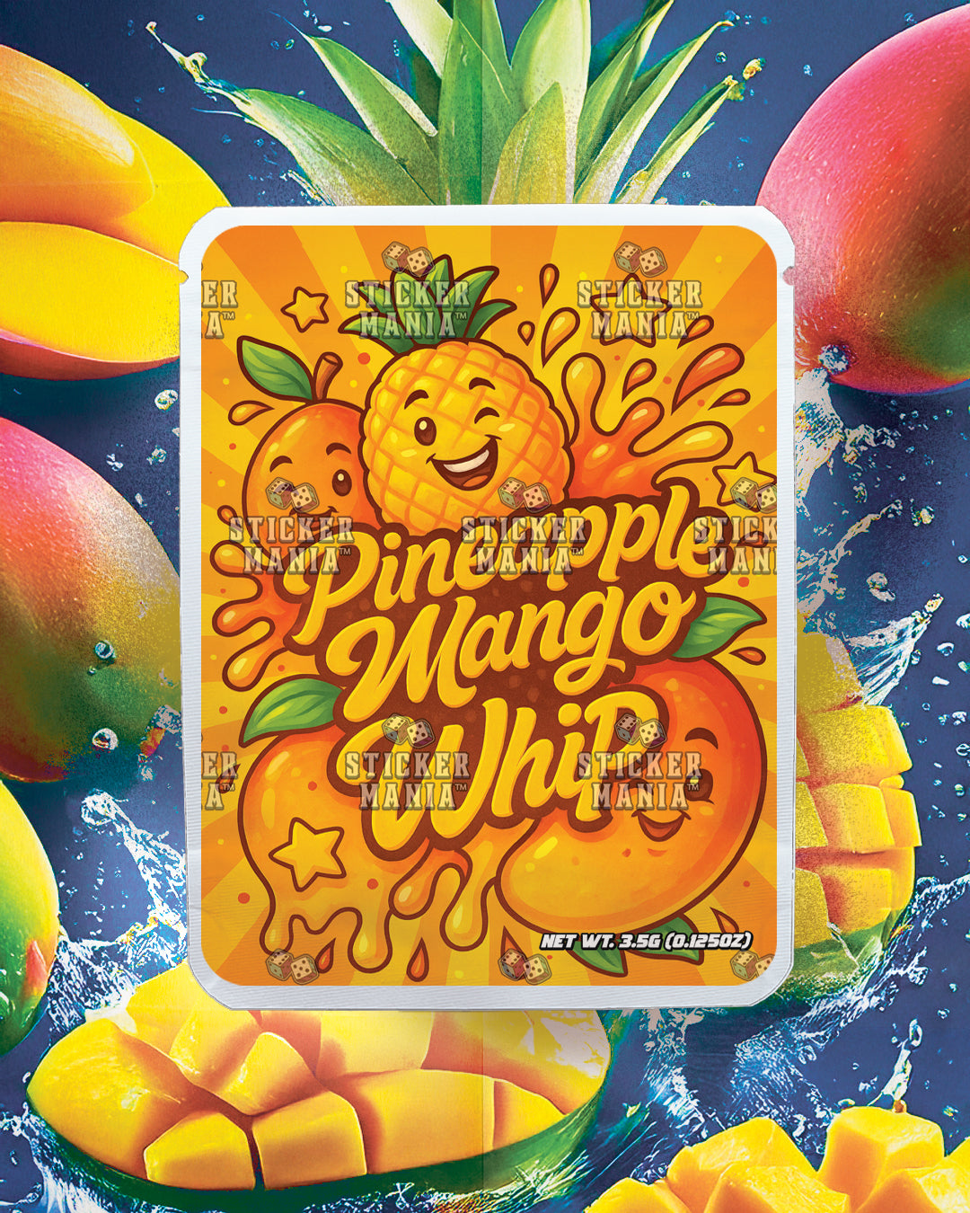 Pineapple Mango Whip | Pre-Made Sticker Bag | 3.5g