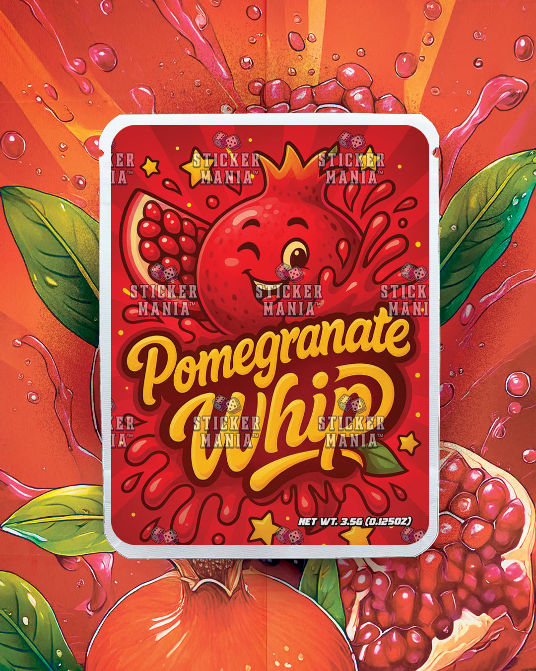 Pomegranate Whip | Pre-Made Sticker Bag | 3.5g