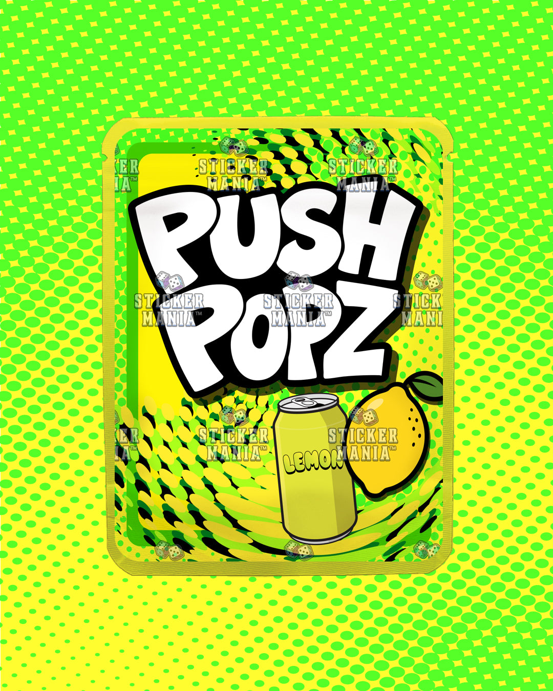 Push Popz Lemon Spritz | Pre-Made Sticker Bag | 3.5g
